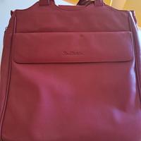 BORSA "RENATO BALESTRA" IN PELLE ROSSA 