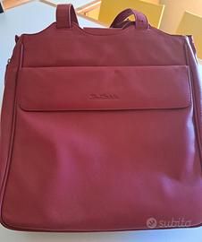 BORSA "RENATO BALESTRA" IN PELLE ROSSA 