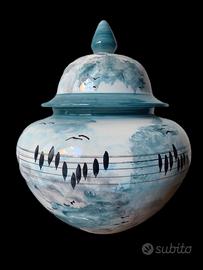 ceramica artistica dipinta mano Dassi Paluzza 1950
