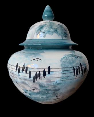 ceramica artistica dipinta mano Dassi Paluzza 1950