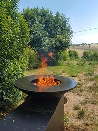 Copertura per kamado da esterno per tavolo in Teak - Kamado Pro