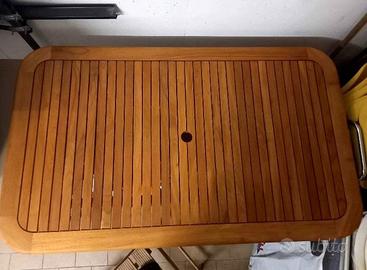 Tavolo da giardino in acacia 150x90 nuovo