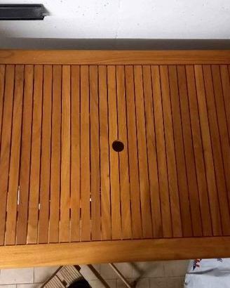 Tavolo da giardino in acacia 150x90 nuovo