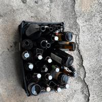 Bottiglie vetro con tappo ermetico