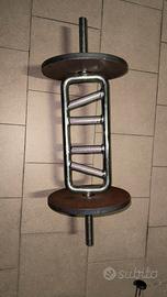 Bilancere diagonale per tricipiti con Dadi