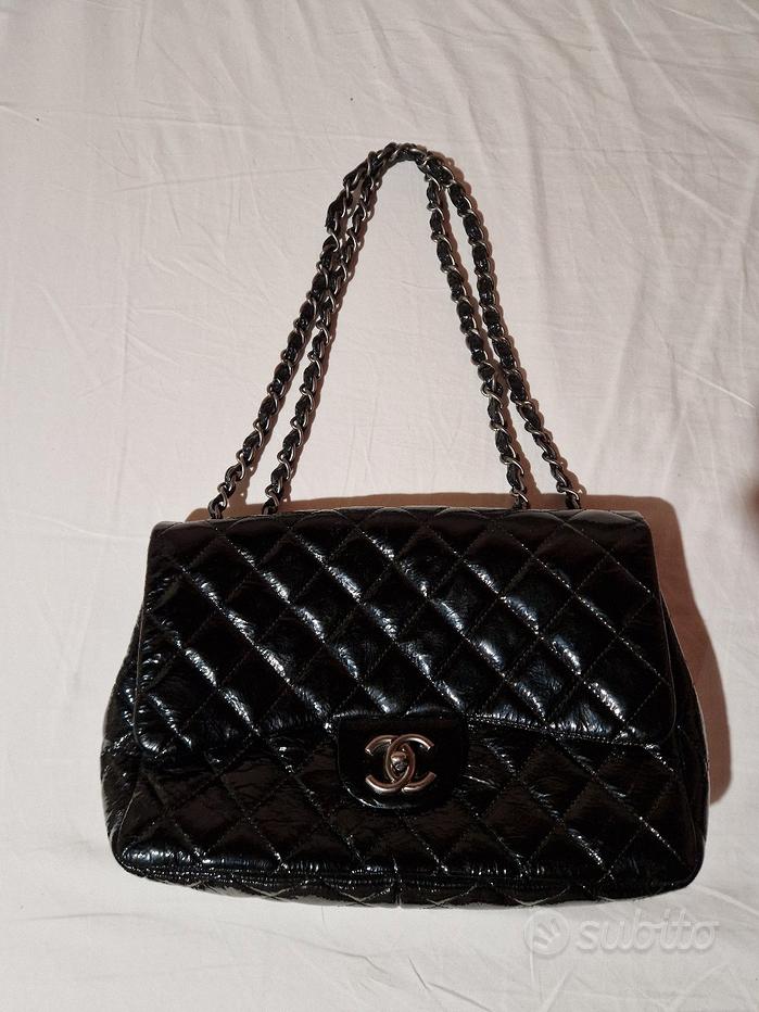 Sac à main noir vintage, sac à bandoulière Marc Chantal, sac à main en cuir patchwork - France