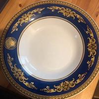 Vassoio Fondo Versace Medusa Blu cm 30