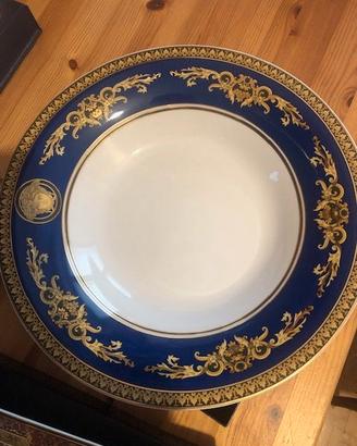 Vassoio Fondo Versace Medusa Blu cm 30
