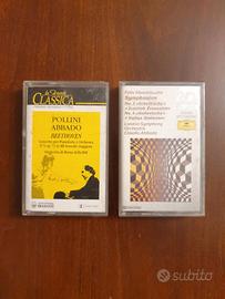 Due musicassette classica Abbado e Pollini