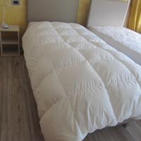 piumino in vera piuma d'oca singolo