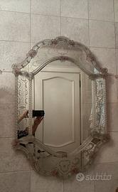 Specchio in vetro di Murano