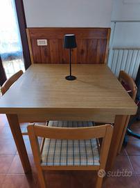 tavolo allungabile con 4 sedie
