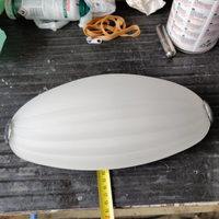 Lampada in vetro bianco satinato