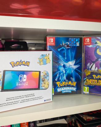 Controller Nintendo Switch + 2x Giochi Pokémon 