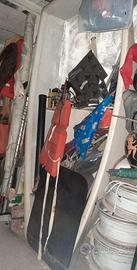 Barca optimist motore elettrico gommone e vari sub