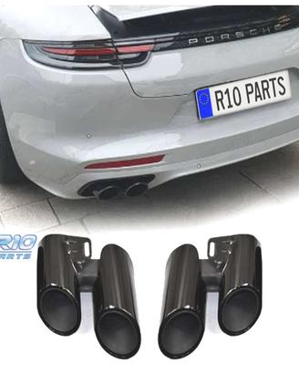 TERMINALI SCARICO PORSCHE PANAMERA 17- LOOK S NERO