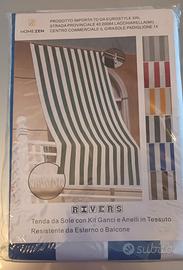 Tenda da sole con kit e ganci e anelli in tessuto 