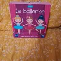 Puzzle ballerine con libro della Sassi