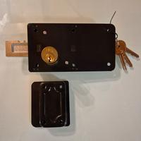 serratura ferroglietto Mg entrata 45mm 4 mandate