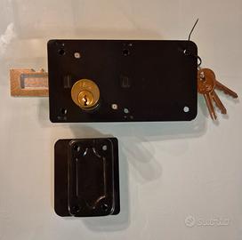 serratura ferroglietto Mg entrata 45mm 4 mandate