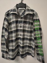 camicia Bikkembergs ragazzo 10y  black white 