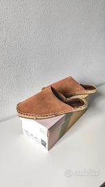 Espadrillas sabot in pelle scamosciata 