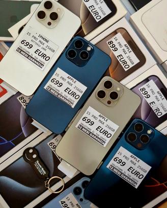 IPHONE 15 PRO MAX 256GB mix colori