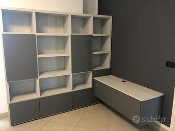 Mobile Componibile per soggiorno bianco Olmo