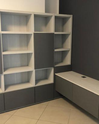 Mobile Componibile per soggiorno bianco Olmo