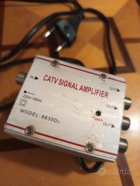 amplificatore segnale antenna TV 3 uscite CATV