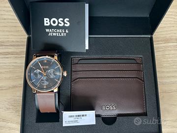 Orologio Hugo Boss - Porta Carte pelle oroginale