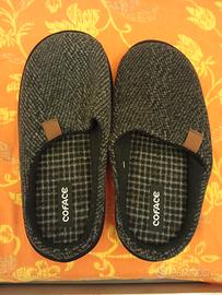 Pantofole uomo nuove, morbide