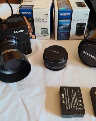 Panasonic lumix gx8+ 45mm + 14mm + 40/150mm
