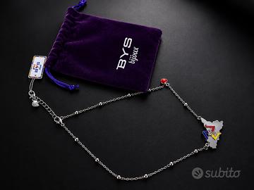 Collana BYS Bijoux  con ciondolo colorato