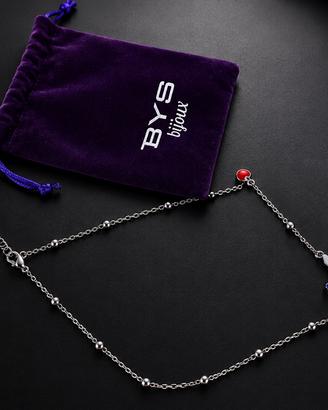 Collana BYS Bijoux  con ciondolo colorato
