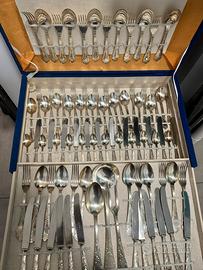 Servizio di posate placcate in argento 800 nuovo