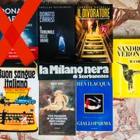 Lotto 7 libri thriller italiani Carrisi e altri
