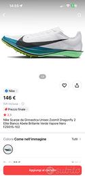 Nike scarpe atletica chiodate carbonio