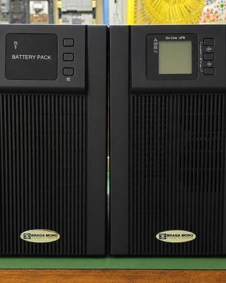 UPS Braga Moro 3KVA + box batterie senza batt
