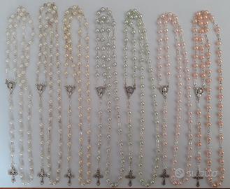 100 Rosari Perle Cerate 5 mm vari Colori