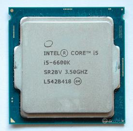 Processore CPU Intel i5 6600k