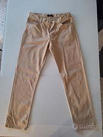Pantaloni beige Calliope straight fit taglia 48