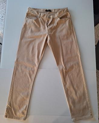 Pantaloni beige Calliope straight fit taglia 48