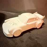 Scultura Porsche effetto erosione