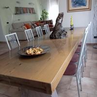 Tavolo in legno e pietra Montefiora
