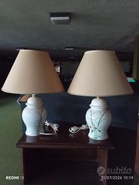 Coppia lampade in ceramica
