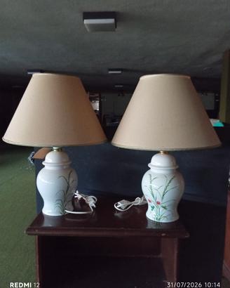 Coppia lampade in ceramica