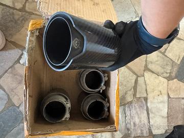 terminali in carbonio 63mm