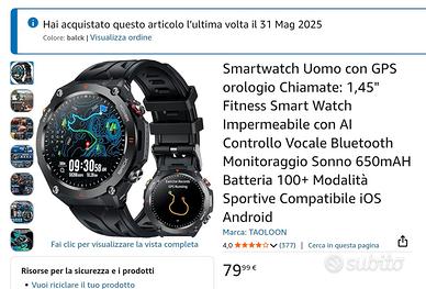 Smartwatch Uomo con GPS ⌚️- NUOVO