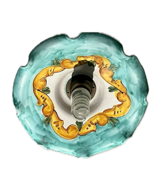 Lampadario in ceramica dipinta a mano di Vietri